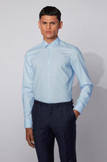 Koszula BOSS Slim Fit Głęboka Niebieskie Męskie (Pl20981)
